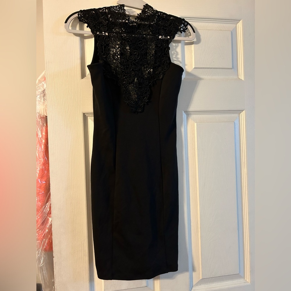 Renaissance Court Lace Black Dress